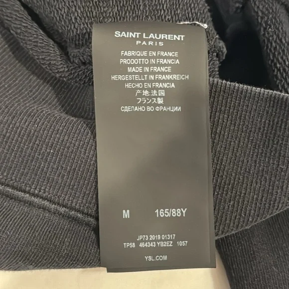 SAINT LAURENT Logo Sweatshirt size Medium - authentic